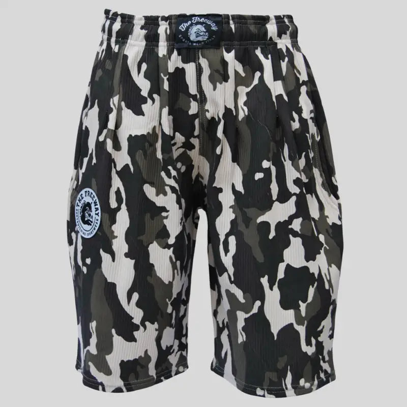 Bermuda Bodybuilding Mimetico - Art.10080 - S / Mimetico Militare / 95% Poliestere, 5% Elastan - Bermuda Bodybuilding