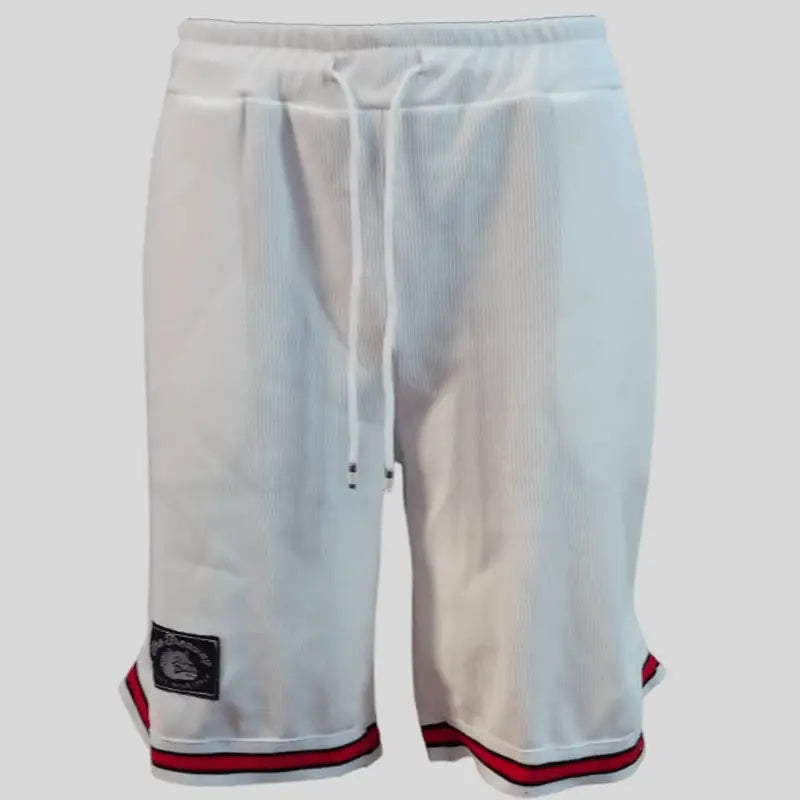Bermuda Shorts Basket Bianco - Art.1503 🏀 - S / Bianco / 95% Poliestere, 5% Elastan - Shorts Bodybuilding Basket