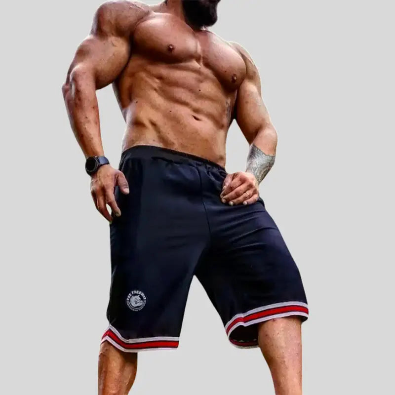 Bermuda Shorts Basket Nero - Art.1503 🏀 - Shorts Bodybuilding Basket