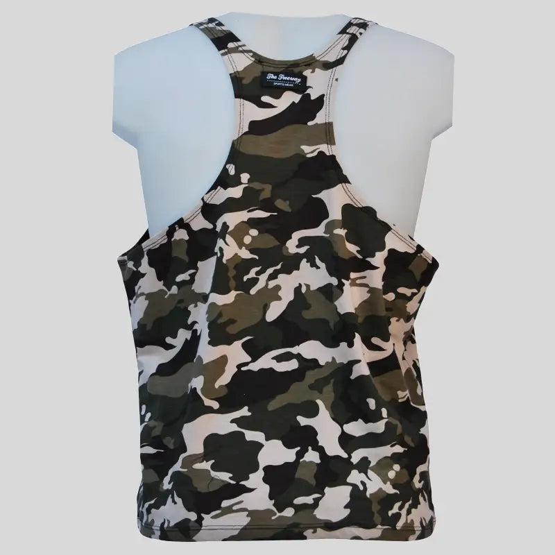 Canotta Big Gym Tank Top Vogatore - Mimetico Militare - Art. 2221 - Big Gym Tank Top Vogatora