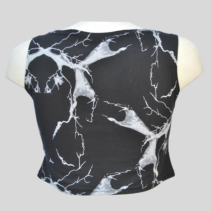 Canotta Rag Top Donna Marmorizzato Nero - Art.6042 - Rag Top donna