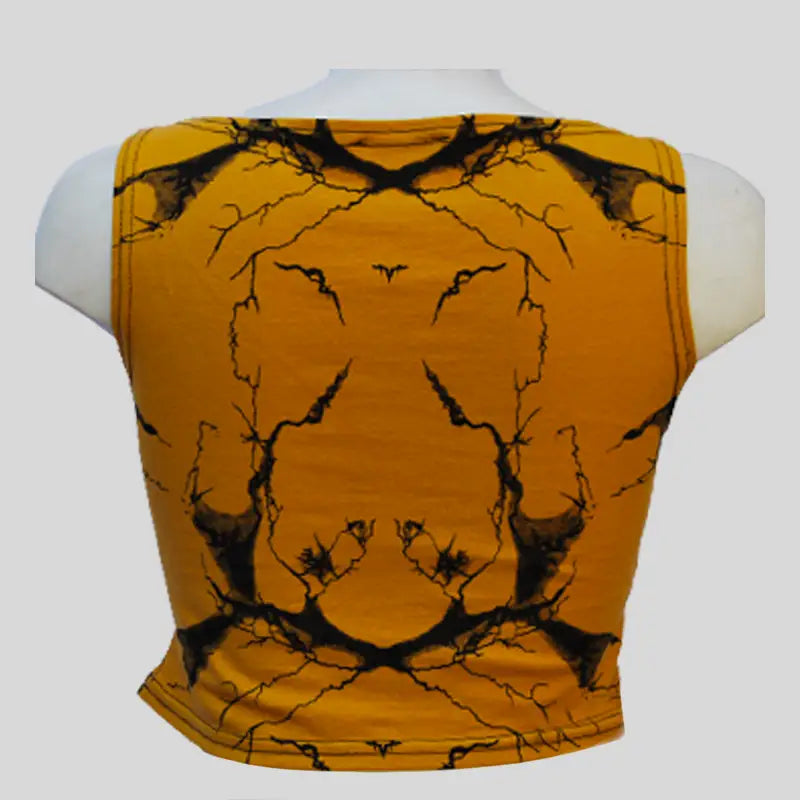 Canotta Rag Top Donna Marmorizzato Senape - Art.6042 - Rag Top donna