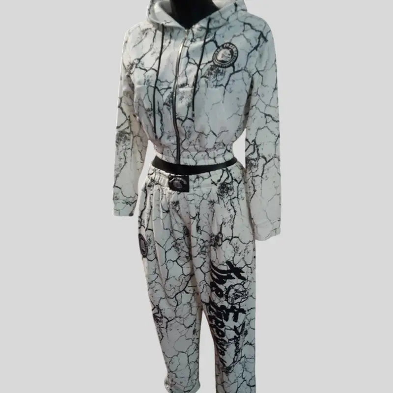 Completo Donna Bianco Marmorizzato - Art.7870 - Completo donna