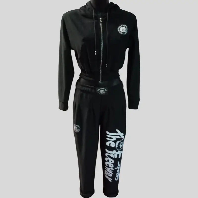 Completo Donna Nero - Art.7870 - XS / 95% Poliestere, 5% Elastan - Completo donna