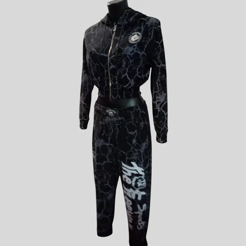 Completo Donna Nero Marmorizzato - Art.7870 - Completo donna