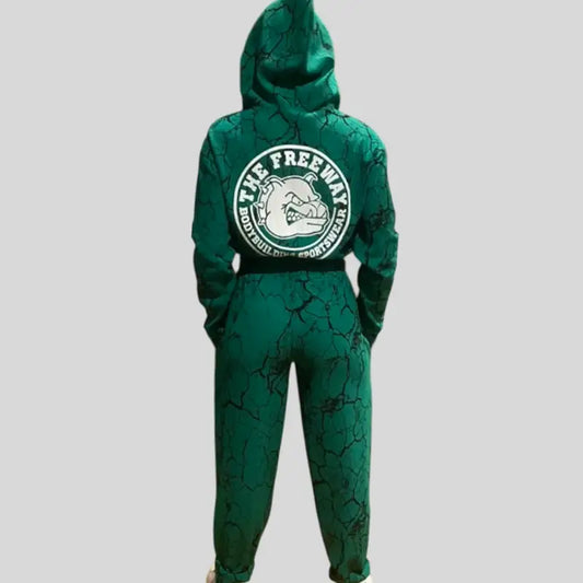 Completo Donna Verde Marmorizzato - Art.7870 - Completo donna