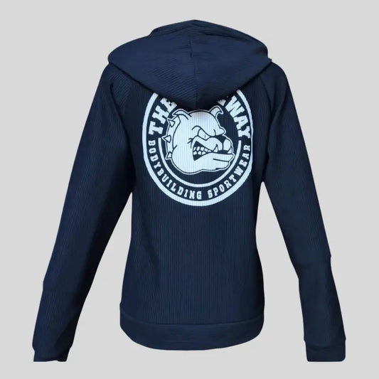 Giacca Con Zip E Cappuccio - Art. 6328 - S / Nero / 95% Poliestere, 5% Elastan - Giacca Zip Cappuccio