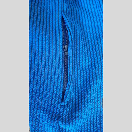 Pantaloni Allenamento Bodybuilding Azzurro/Riga Nera Unisex Art.254 - Pantaloni Bodybuilding Unisex