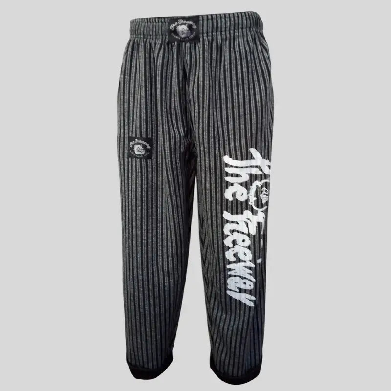 Pantaloni Allenamento Bodybuilding Grigio/Righe Nere Unisex Art.253 - XS / Grigio - Pantaloni Bodybuilding Unisex