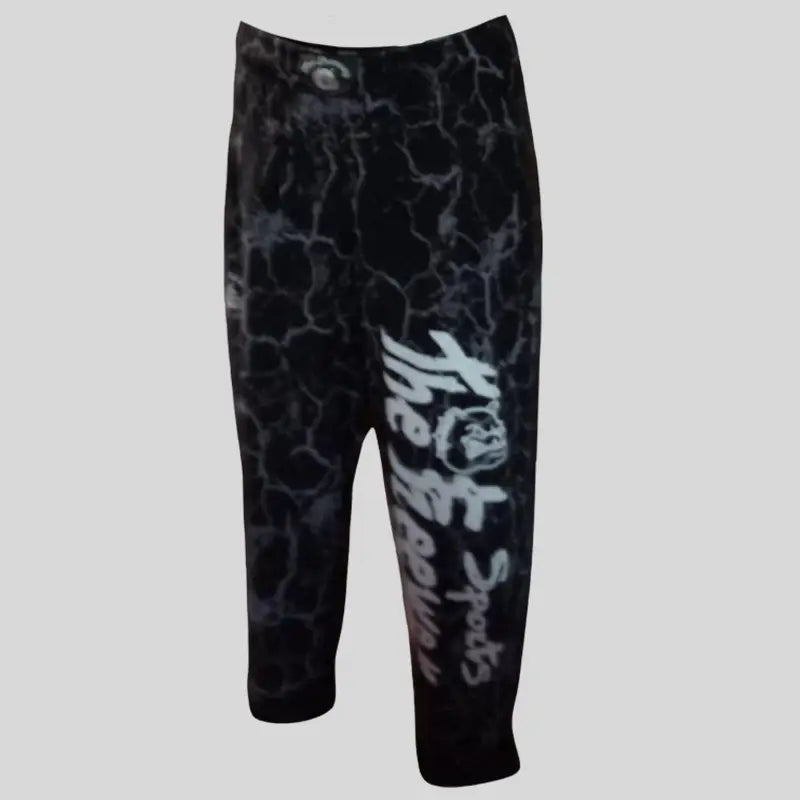 Pantaloni Allenamento Bodybuilding Unisex Nero Marmorizzato - Art.252 - XS / Marmorizzato Nero / 95% Poliestere, 5%