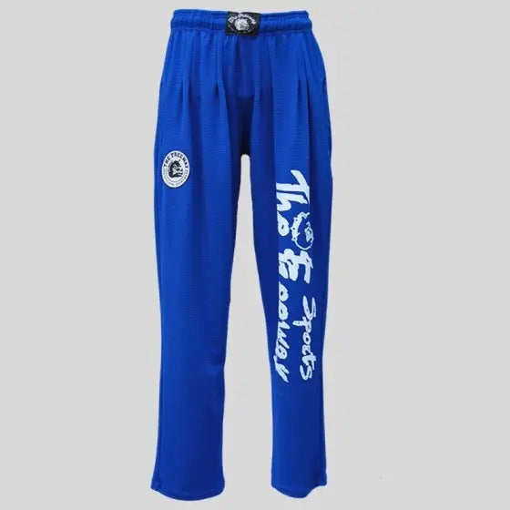 Pantaloni Allenamento Bodybuilding Unisex Royal Blu - Art.252 - XS / Blu - Pantaloni Bodybuilding Unisex
