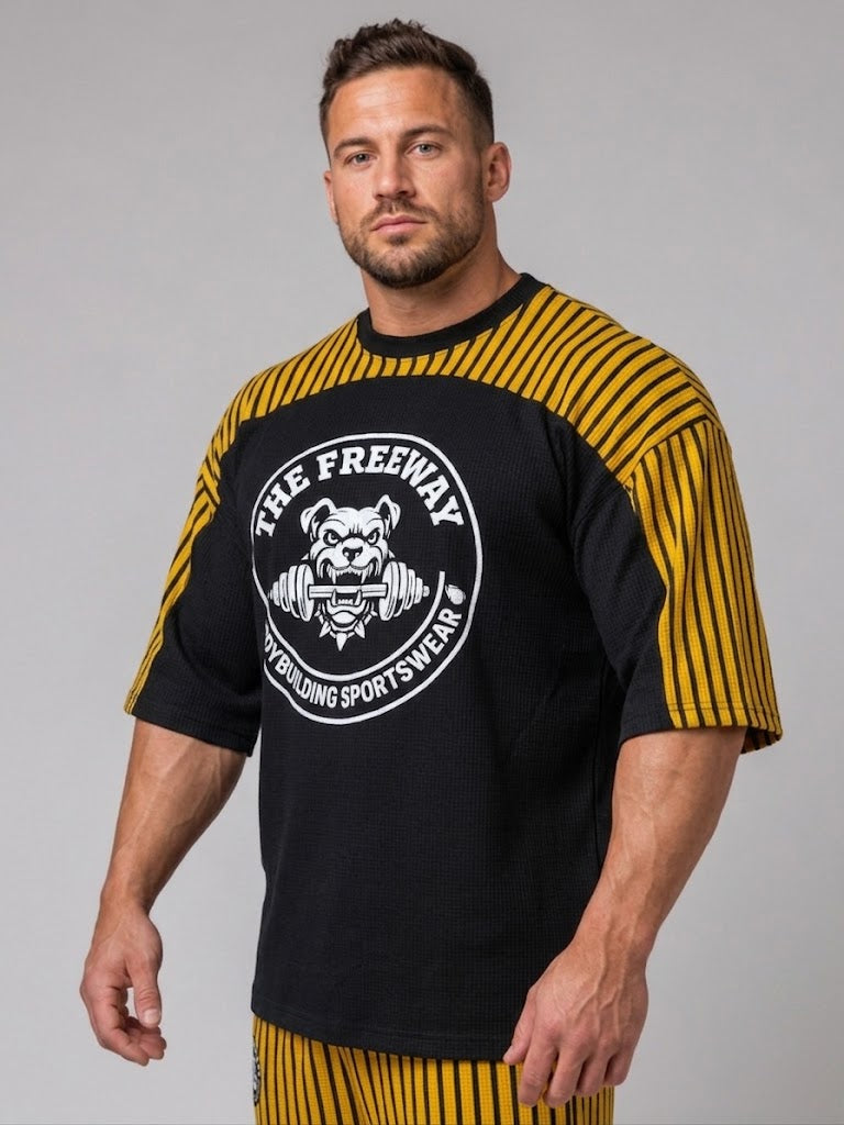 Maglia da allenamento per Bodybuilding con inserto bicolore - Art. 2275
