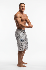 Bermuda Bodybuilding Bianco Marmorizzato - Art.10080