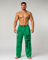 Pantaloni Allenamento Bodybuilding Unisex Verde Marmorizzato - Art.252