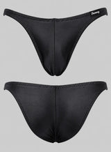 Competition Bodybuilding Briefs Black Solid Art.DN107 by Thefreeway Sportswear, rear product view