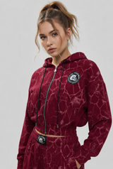 Completo Donna Bordeaux Marmorizzato - Art.7870
