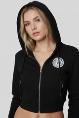 Giacca Da Donna Con Cappuccio - Nero - Art.6586
