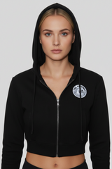 Giacca Da Donna Con Cappuccio - Nero - Art.6586