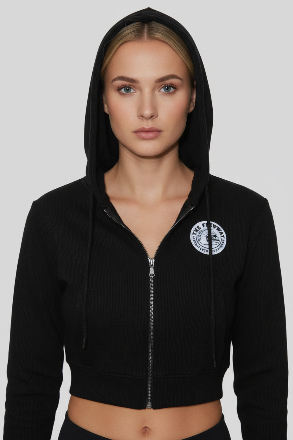 Giacca Da Donna Con Cappuccio - Nero - Art.6586