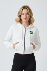 Giacca Donna Con Cappuccio Bianco - Art.6586