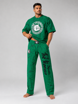 Pantaloni Allenamento Bodybuilding Unisex Verde Marmorizzato - Art.252