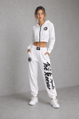 Pantaloni Allenamento Bodybuilding Unisex Bianco - Art.252