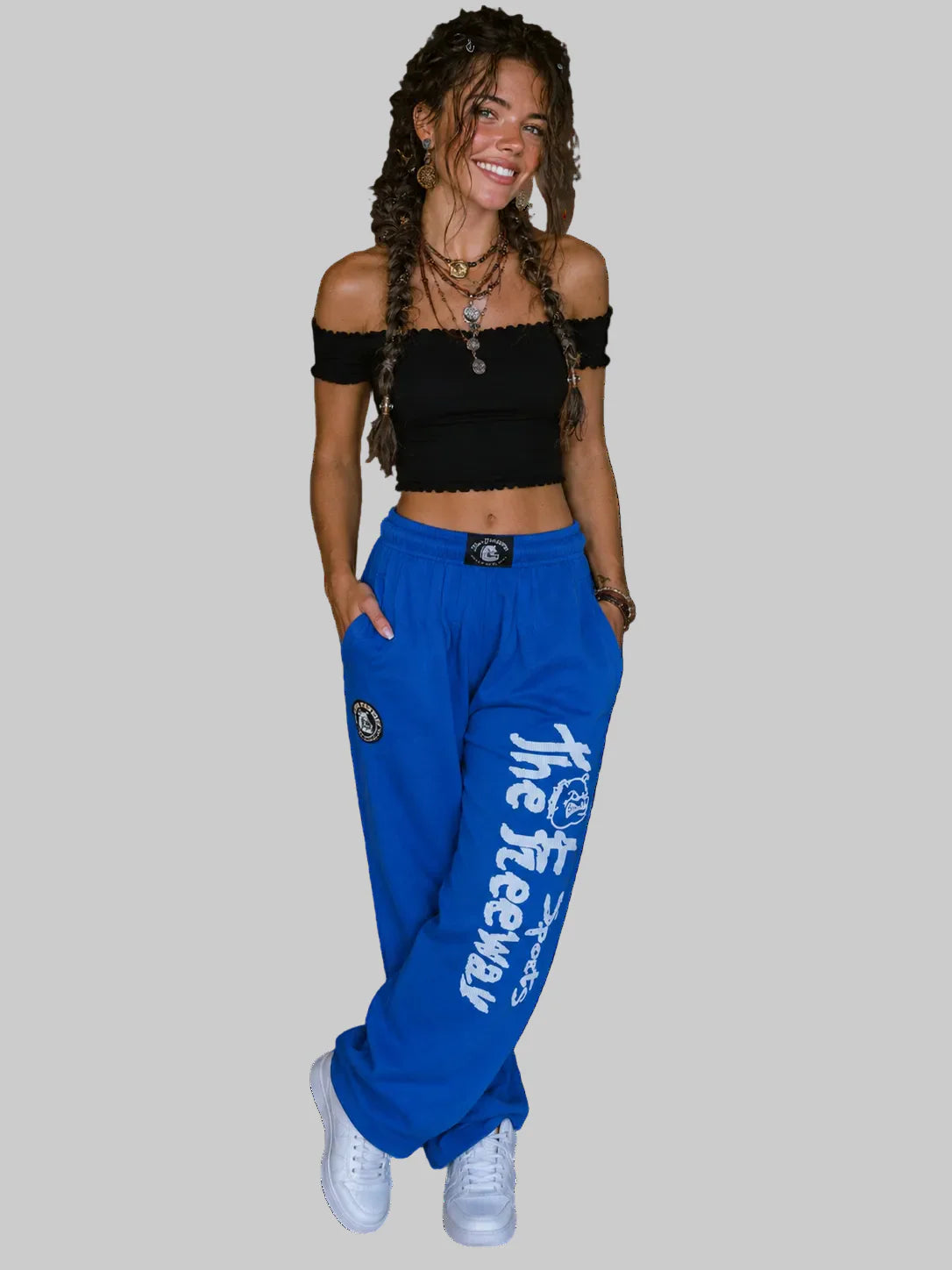 Pantaloni Allenamento Bodybuilding Unisex Royal Blu - Art.252