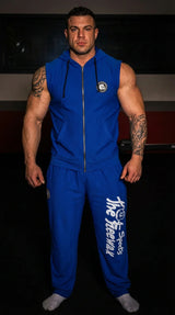 Pantaloni Allenamento Bodybuilding Unisex Royal Blu - Art.252