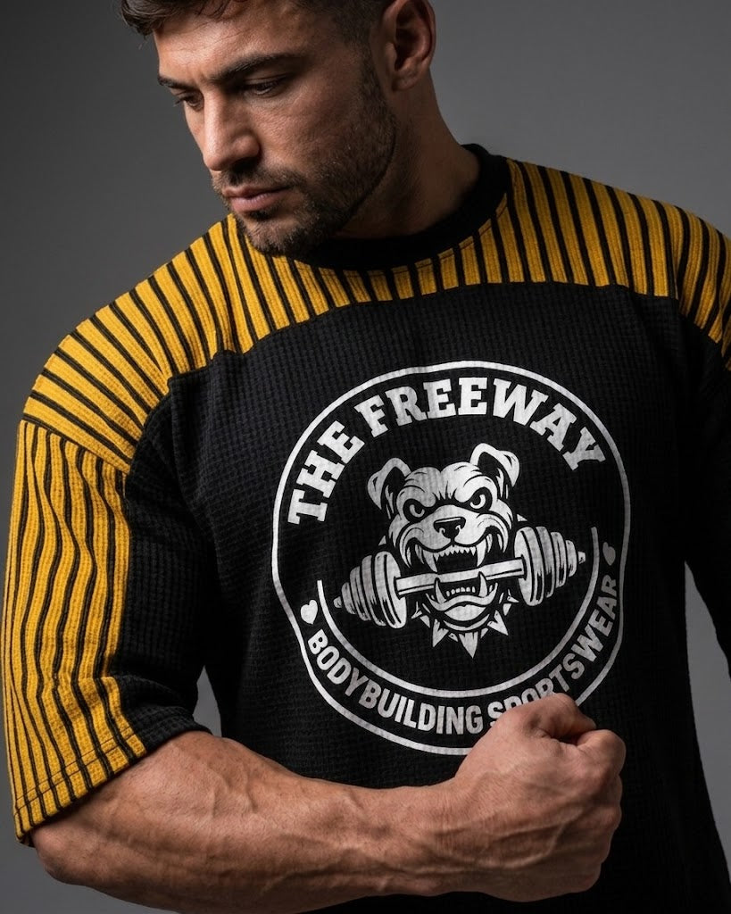 Maglia da allenamento per Bodybuilding con inserto bicolore - Art. 2275