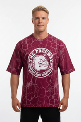 Bodybuilding Rag Top Stondata - Marmorizzato Bordeaux - Art. 2272