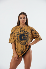Bodybuilding Rag Top Stondata - Marmorizzato Senape - Art. 2272