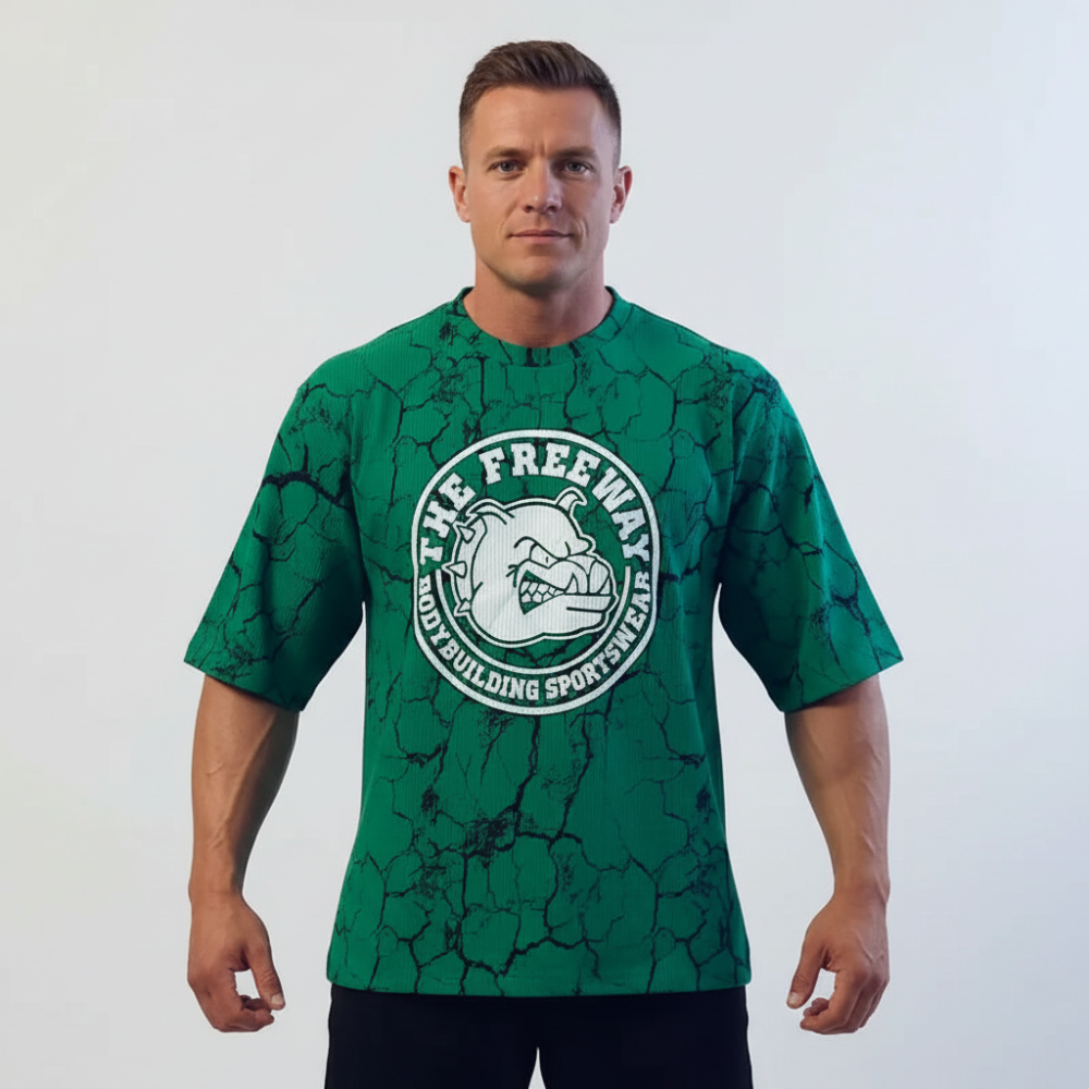 Bodybuilding Rag Top Stondata - Marmorizzato Verde - Art. 2272