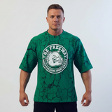 Bodybuilding Rag Top Stondata - Marmorizzato Verde - Art. 2272