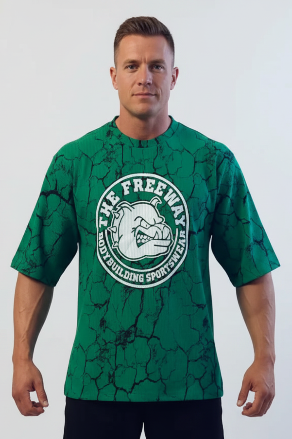 Bodybuilding Rag Top Stondata - Marmorizzato Verde - Art. 2272