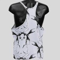 Canotta Big Gym Tank Top Vogatore - Bianco Marmorizzato - Art. 2221 🏋️‍♂️ - Big Gym Tank Top Vogatora