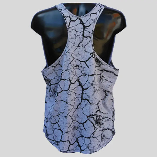 Canotta Big Gym Tank Top Vogatore - Grigio Melange - Art. 2221 🏋️‍♂️ - Big Gym Tank Top Vogatora