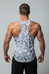 Canotta Big Gym Tank Top Vogatore - Marmorizzato - Grigio Melange - Art. 2221 