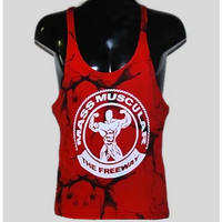 Canotta Big Gym Tank Top Vogatore - Marmorizzato Rosso - Art. 2221 🏋️‍♂️ - S / Marmorizzato Rosso - Big Gym Tank Top