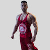 Canotta Big Gym Tank Top Vogatore - Marmorizzato Rosso - Art. 2221 🏋️‍♂️ - Big Gym Tank Top Vogatora