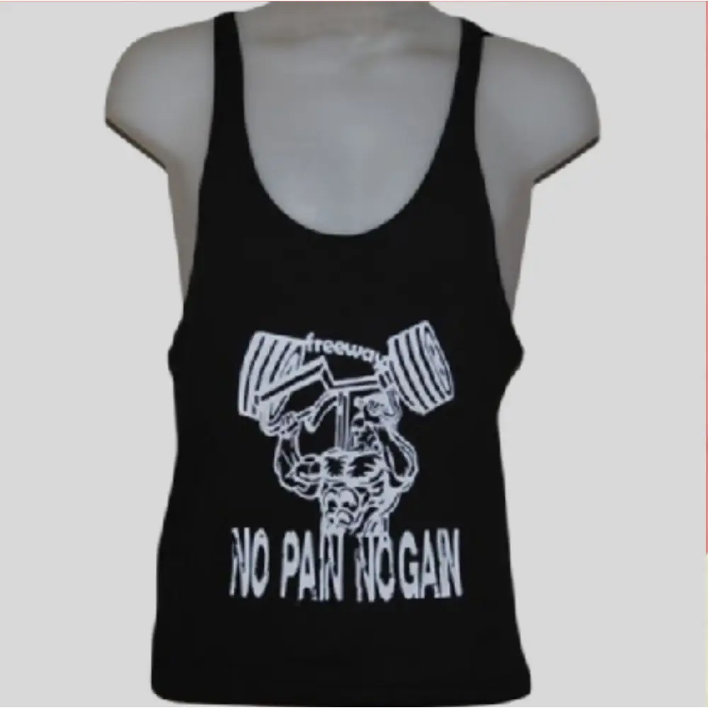 Canotta Big Gym Tank Top Vogatore Nero - Art. 2221 🏋️‍♂️ - S / Nero / Cotone 95% , Elastan 5% - Big Gym Tank Top
