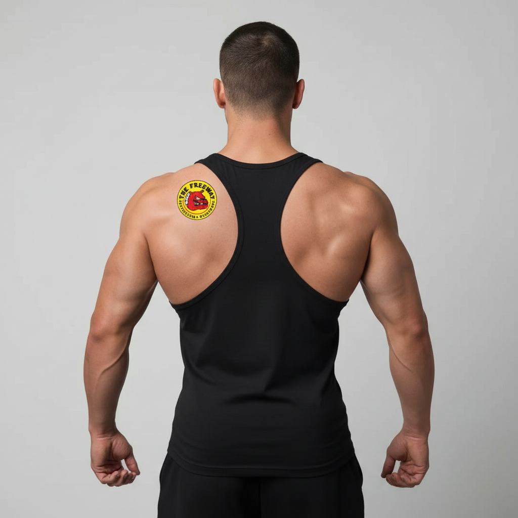 Canotta Big Gym Tank Top Vogatore Nero - Art. 2221 🏋️‍♂️