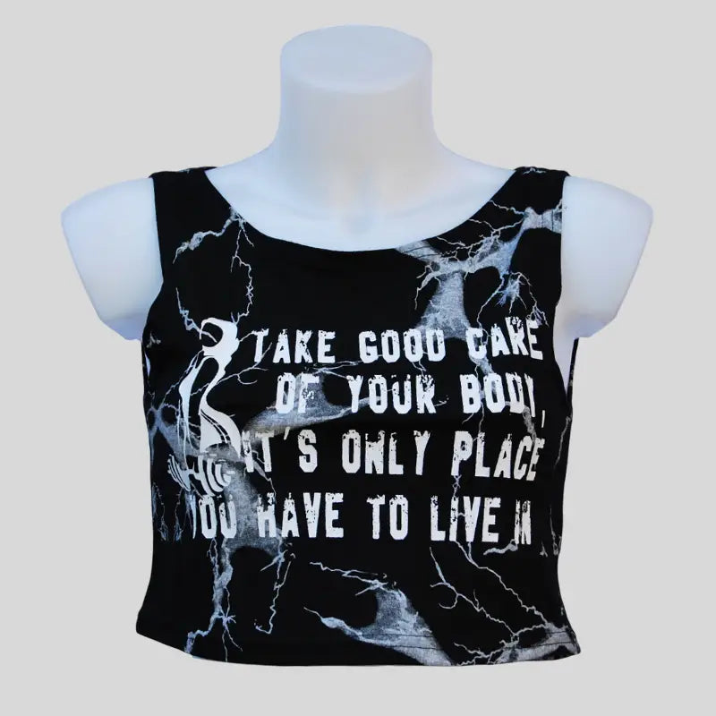 Canotta Rag Top Donna Marmorizzato Nero - Art.6042 - XS / Marmorizzato Nero / Cotone 95% , Elastan 5% - Rag Top donna