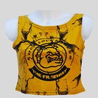 Canotta Rag Top Donna Marmorizzato Senape - Art.6042 - XS / Marmorizzato Senape / Cotone 95% , Elastan 5% - Rag Top