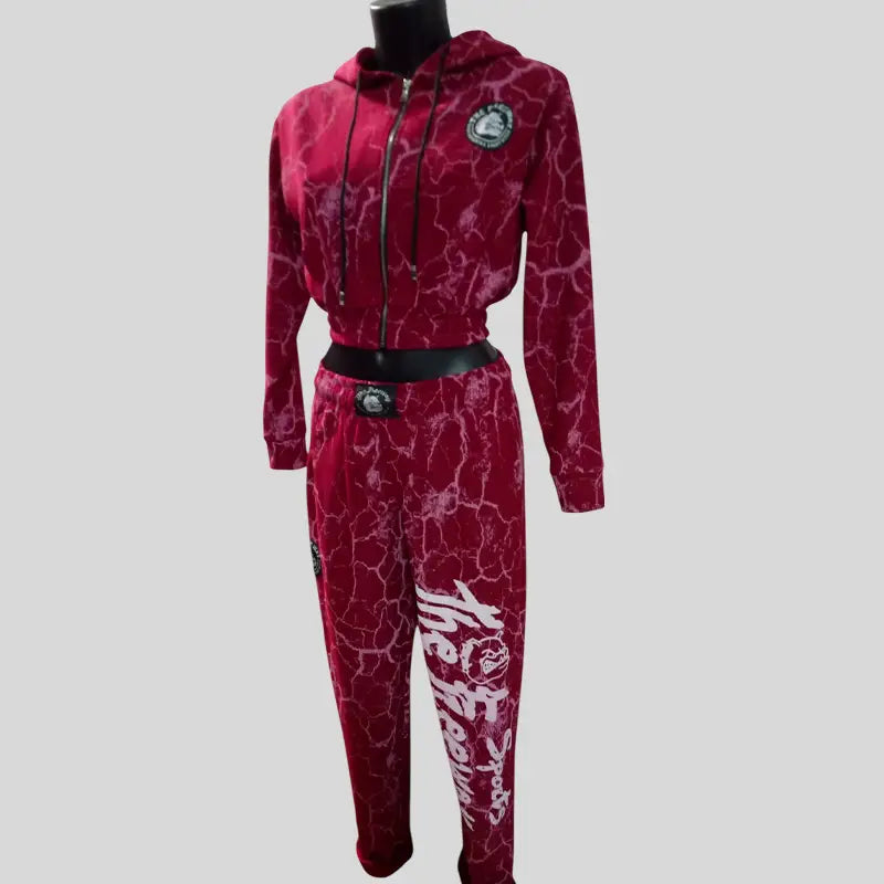 Completo Donna Bordeaux Marmorizzato - Art.7870 - XS / Marmorizzato Bordeaux - Completo donna