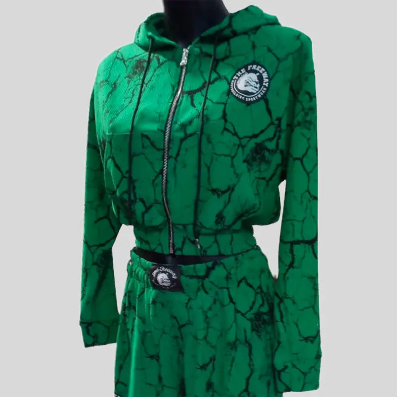 Completo Donna Verde Marmorizzato - Art.7870 - XS / Marmorizzato Verde - Completo donna