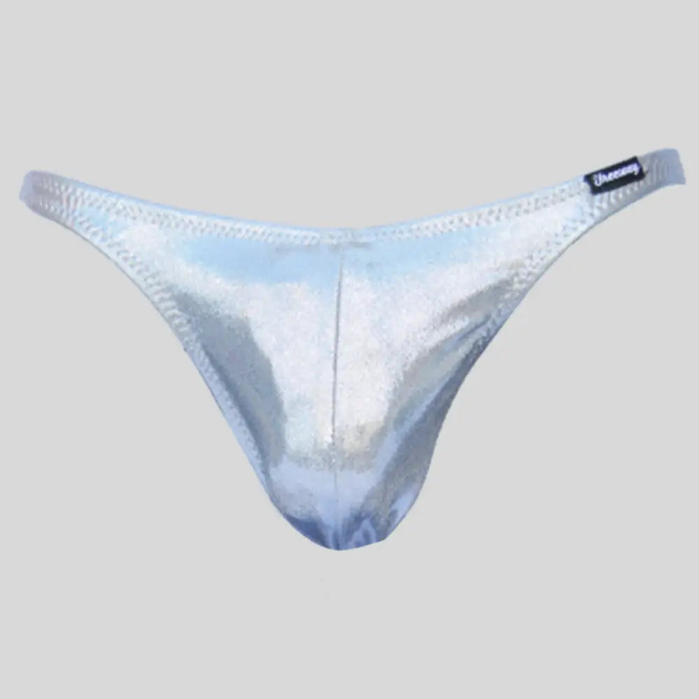 Costume bodybuilding Pro da competizione argento laminato Thefreeway Art. DN108 in Lycra, vista frontale
