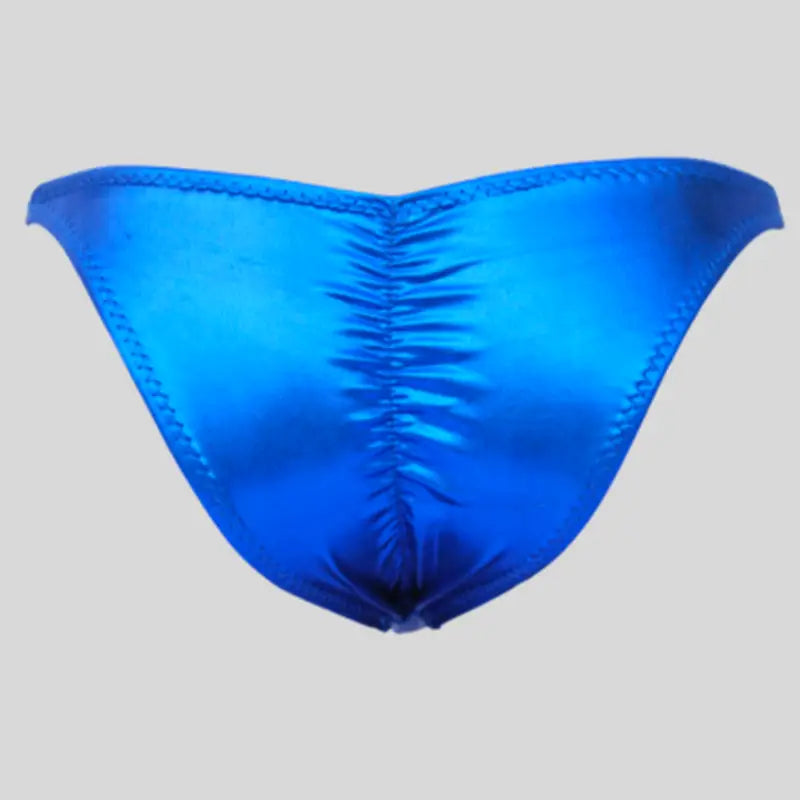 Costume bodybuilding Pro da competizione royal blu laminato Thefreeway Art. DN108 in Lycra, vista posteriore
