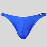 Costume bodybuilding da competizione royal blu tinta unita Thefreeway Art. DN107 in Lycra, vista frontale