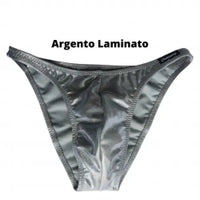 Costume Bodybuilding Slip Argento - Art.Dn109 - Costume Competizione