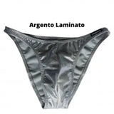 Costume Bodybuilding Slip Argento - Art.Dn109 - Costume Competizione